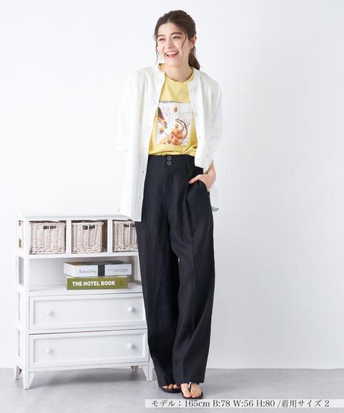 Brahmin(ブラーミン)の「【BRAHMIN】フォトプリントTシャツ(Tシャツ/カットソー・レディース・モカ/オフホワイト/ブラック/レモンイエロー・2)」の18枚目の写真
