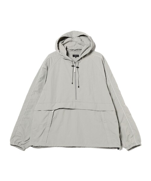 BEAMS（ビームス）の「BEAMS / ナイロン アノラック パーカー（ナイロンジャケット・メンズ・アッシュグレー/ブラック・S/M/L/XL）」の19枚目の写真