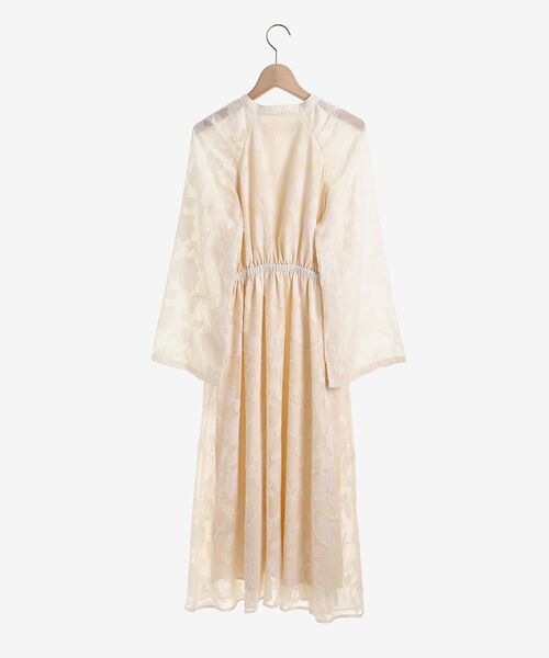 MAJESTIC LEGON（マジェスティックレゴン）の「【WEB限定アイテム/XSサイズあり】袖スリットフレアーワンピース（ワンピース・レディース・ホワイト系その他2/ブラック系その他・X-SMALL/MEDIUM/SMALL）」の4枚目の写真