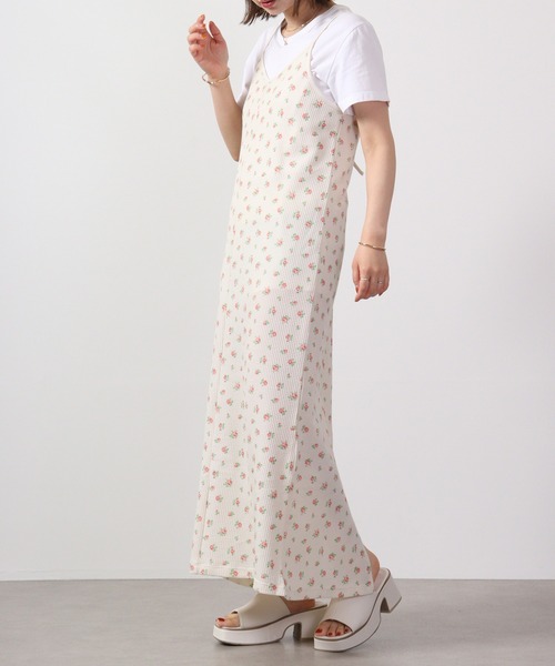 JEMORGAN(ジェーイーモーガン)の「JEMORGAN ワッフル花柄キャミワンピース(パック入り)(ワンピース・レディース・サックスブルー/ピンク・F)」の16枚目の写真