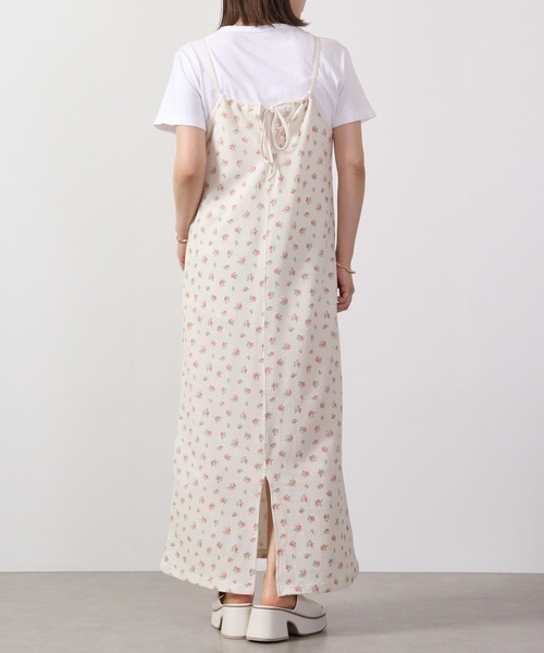 JEMORGAN(ジェーイーモーガン)の「JEMORGAN ワッフル花柄キャミワンピース(パック入り)(ワンピース・レディース・サックスブルー/ピンク・F)」の7枚目の写真
