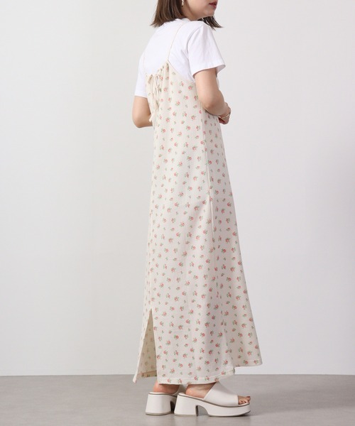 JEMORGAN(ジェーイーモーガン)の「JEMORGAN ワッフル花柄キャミワンピース(パック入り)(ワンピース・レディース・サックスブルー/ピンク・F)」の9枚目の写真