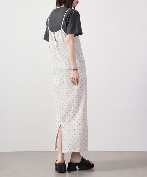 JEMORGAN(ジェーイーモーガン)の「JEMORGAN ワッフル花柄キャミワンピース(パック入り)(ワンピース・レディース・サックスブルー/ピンク・F)」の13枚目の写真