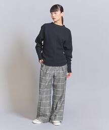 UNITED ARROWS◆×TUBE/グレンチェックスラックスパンツ/M/ウール/GRY/チェック BEAUTY\u0026YOUTH UNITED ARROWS（ビューティーアンドユースユナイテッド