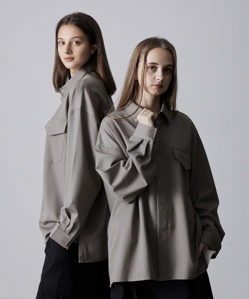 CLEL（クレイル）の「【CLEL】Ring Snap Loose Shirt/リングスナップ