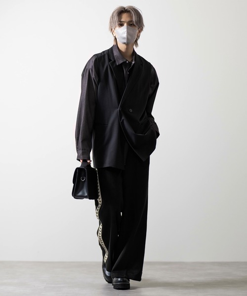 CLEL（クレイル）の「【CLEL】Ring Snap Loose  Shirt/リングスナップ ルーズシャツ（シャツ/ブラウス・メンズ・ダークネイビー/モカ/ダークブラウン/チャコールグレー・M/L/S）」の16枚目の写真