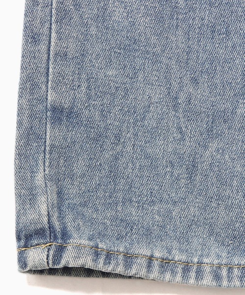 Theater code（シアターコード）の「damage denim pants/ダメージデニム クラッシュデニム サイドボタンバギーデニム 2026年春夏（デニムパンツ・レディース・ブルー・M/L/XL/3XL/2XL）」の5枚目の写真