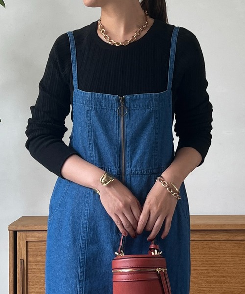 un dix cors（アンディコール）の「クルーネックリブプルオーバー（Tシャツ/カットソー・レディース・ブラック/ピンク/ホワイト/オフホワイト・FREE）」の20枚目の写真