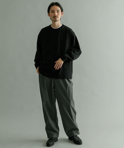 URBAN RESEARCH（アーバンリサーチ）の「ヘビールーズウォームロングTシャツ（Tシャツ/カットソー・メンズ・ホワイト/イエロー系その他/グレー系その他/ブラック・LARGE/MEDIUM/SMALL/X-LARGE）」の12枚目の写真