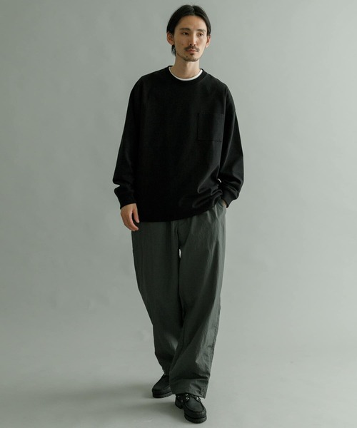 URBAN RESEARCH（アーバンリサーチ）の「ヘビールーズウォームロングTシャツ（Tシャツ/カットソー・メンズ・ホワイト/イエロー系その他/グレー系その他/ブラック・LARGE/MEDIUM/SMALL/X-LARGE）」の13枚目の写真