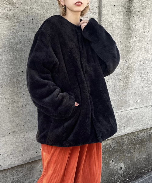 GERRY（ジェリー）の「【別注】GERRYリバーシブルブルゾン（ブルゾン・レディース・ブラック/カーキ/アイボリー・フリー）」の7枚目の写真