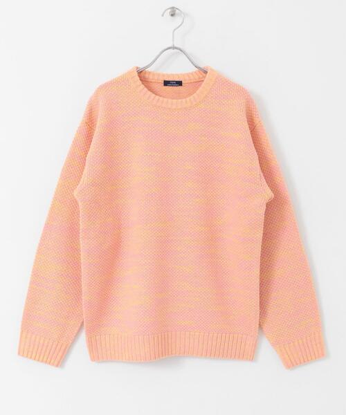 ITEMS URBANRESEARCH(アイテムズ アーバンリサーチ)の「マシンウォッシャブル クルーネックカノコニット(ニット/セーター・メンズ・ネイビー/ブルー/オフホワイト/ブラック/ピンク・MEDIUM/LARGE)」の6枚目の写真