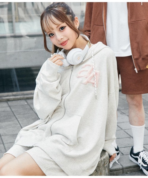 ANAP（アナップ）の「anap×AISAコラボスウェットZIPパーカー（パーカー