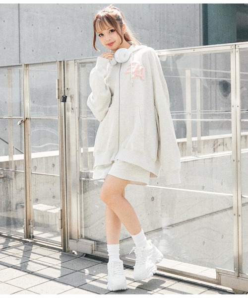 ANAP（アナップ）の「anap×AISAコラボスウェットZIPパーカー（パーカー