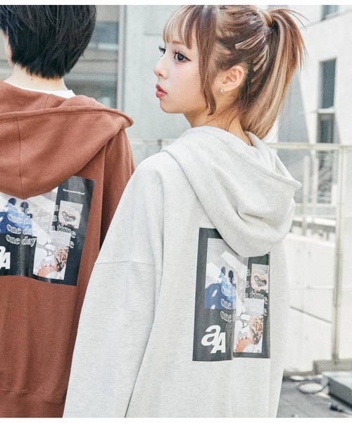 ANAP（アナップ）の「anap×AISAコラボスウェットZIPパーカー（パーカー