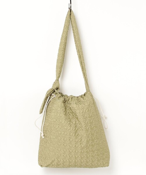 EARTH MADE（アースメイド）の「【EARTH MADE/アースメイド】フクレジャガードトートバッグ（トートバッグ・レディース・ライトグリーン/アイボリー/ブラック・FREE）」の13枚目の写真