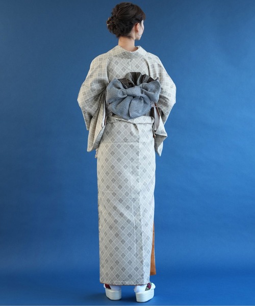 utatane（ウタタネ）の「洗える着物 袷 しろつるばみの