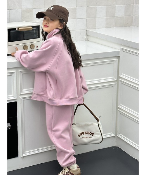 Bee des Bee（ビーデスビー）の「スウェットセットアップ（セットアップ・キッズ・グレー系その他/ピンク・130cm/140cm/120cm/100cm）」の5枚目の写真