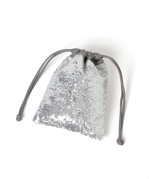 LAKOLE（ラコレ）の「2WAYスパンコール巾着 / 971094（ショルダーバッグ・レディース・ブラウン/シルバー/ブラック・FREE）」の19枚目の写真