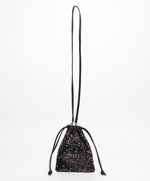 LAKOLE（ラコレ）の「2WAYスパンコール巾着 / 971094（ショルダーバッグ・レディース・ブラウン/シルバー/ブラック・FREE）」の8枚目の写真