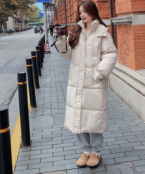 Girly Doll（ガーリードール）の「フード付きロングエコダウンコート