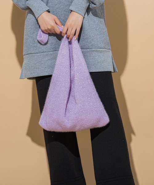 VICKY(ビッキー)の「【KOREAN ITEM】キラキララメトートバッグ(トートバッグ・レディース・パープル/ブラック/ライトグレー・FREE)」の9枚目の写真