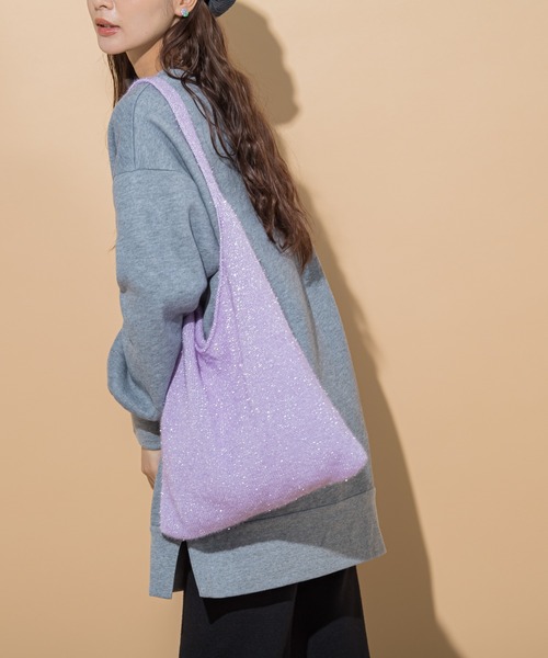 VICKY(ビッキー)の「【KOREAN ITEM】キラキララメトートバッグ(トートバッグ・レディース・パープル/ブラック/ライトグレー・FREE)」の21枚目の写真