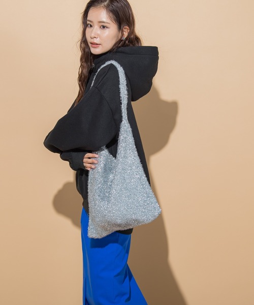 VICKY(ビッキー)の「【KOREAN ITEM】キラキララメトートバッグ(トートバッグ・レディース・パープル/ブラック/ライトグレー・FREE)」の17枚目の写真