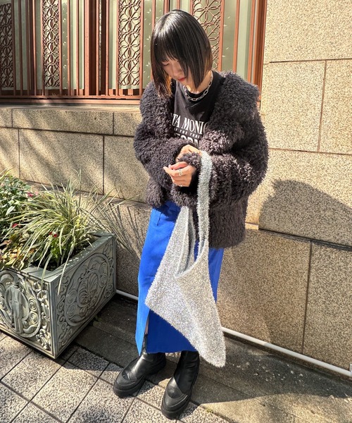 VICKY(ビッキー)の「【KOREAN ITEM】キラキララメトートバッグ(トートバッグ・レディース・パープル/ブラック/ライトグレー・FREE)」の10枚目の写真