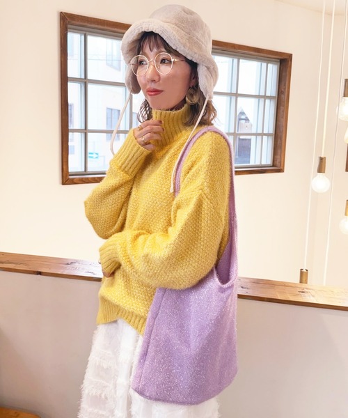 VICKY(ビッキー)の「【KOREAN ITEM】キラキララメトートバッグ(トートバッグ・レディース・パープル/ブラック/ライトグレー・FREE)」の12枚目の写真