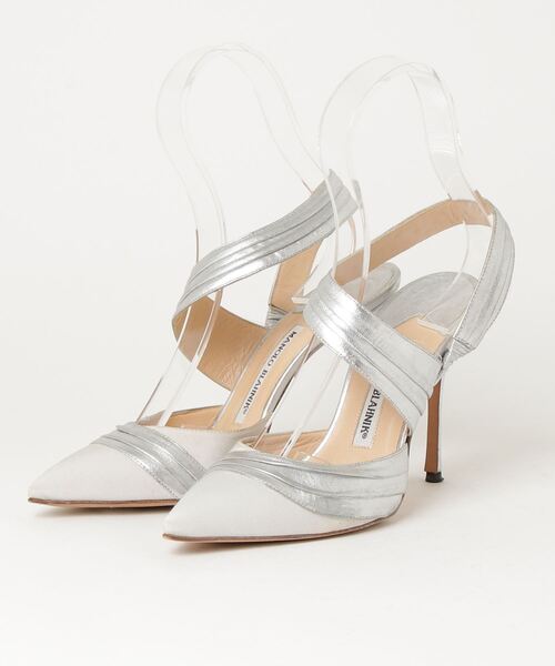 Manolo Blahnik シルバーヒールサンダル MANOLO BLAHNIK 「Manolo Blahnik」 ヒールサンダル 37 シルバー