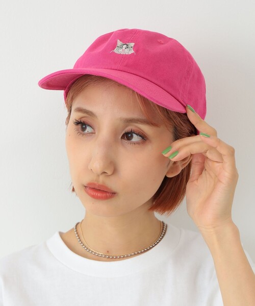mmts（マミタス）の「〈UNISEX〉mmts / "ピンク"ちゃん刺繍 CAP（キャップ・レディース・ブラック/ベージュ/ピンク・ONE SIZE）」の11枚目の写真