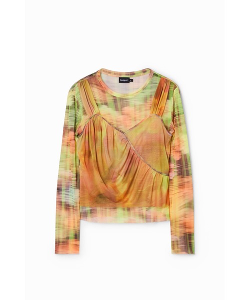 Desigual(デシグアル)の「【Desigual×Collina Strada】タイダイレイヤード ロングスリーブトップ(Tシャツ/カットソー・レディース・マルチ・S/M/L/XL/XS)」の5枚目の写真