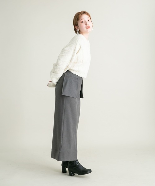 KBF（ケイビーエフ）の「ウエストポケットタイトスカート（スカート・レディース・チャコールグレー/ブラック・ONE）」の14枚目の写真