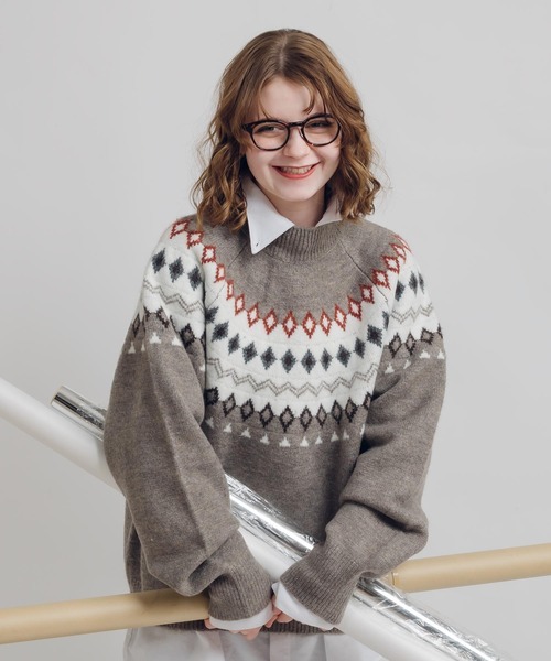 MUHET（ミュエータ）の「フィンガーホールノルディックニット（ニット