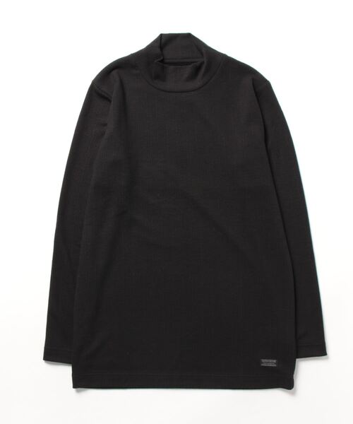 【セール】【Custom Culture】 ストライプジャガード モックネック L/S-TEE（Tシャツ/カットソー）｜CUSTOM CULTURE（カスタムカルチャー）