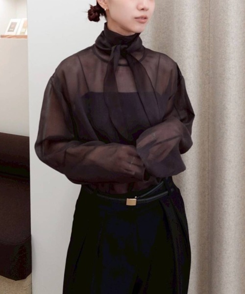 TODAYFUL(トゥデイフル)の「TODAYFUL Cupin Flatseam Bratop カップインフラットシームブラトップ/12410602(キャミソール・レディース・キナリ/ダークブラウン/ブラック・ONE SIZE)」の6枚目の写真