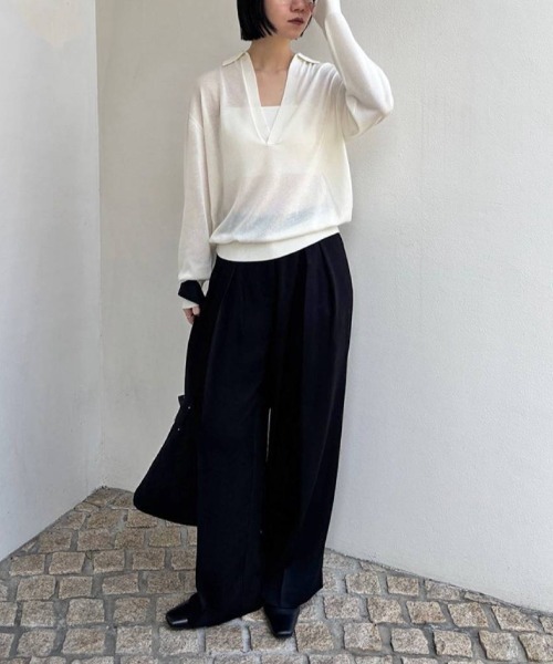 TODAYFUL(トゥデイフル)の「TODAYFUL Cupin Flatseam Bratop カップインフラットシームブラトップ/12410602(キャミソール・レディース・キナリ/ダークブラウン/ブラック・ONE SIZE)」の7枚目の写真