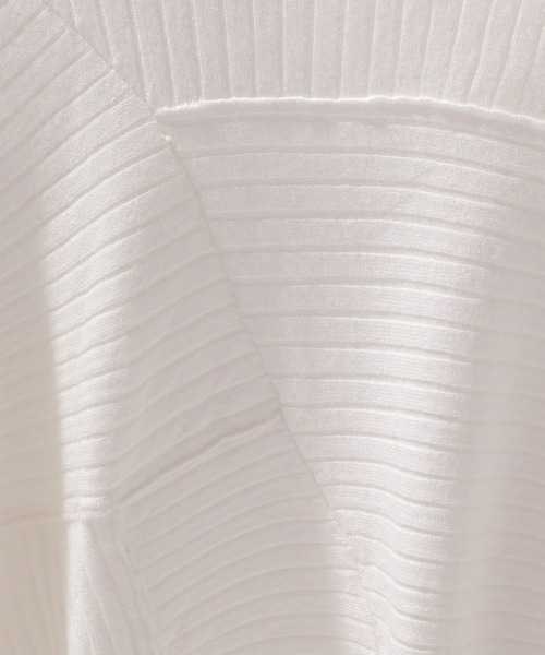 PAGEBOY（ページボーイ）の「パッチワークミニTOPS（ニット/セーター・レディース・オフホワイト/ブラック・FREE）」の16枚目の写真