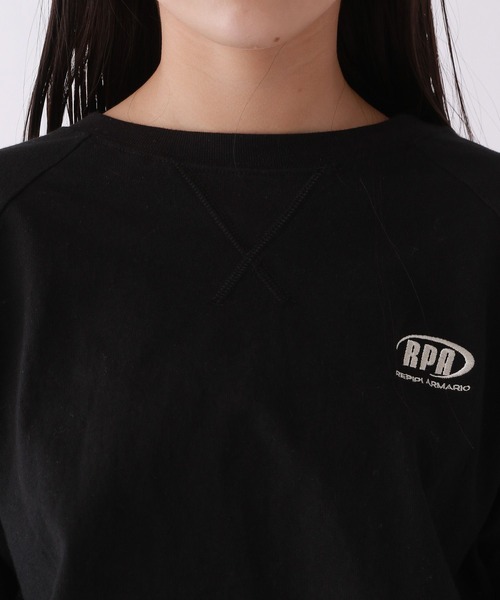repipi armario(レピピ アルマリオ)の「サイドラインショートロンT(Tシャツ/カットソー・キッズ・グレー/ホワイト/ブラック・MEDIUM/LARGE/SMALL)」の13枚目の写真