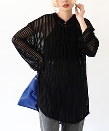 メッシュ ロングスリーブ プルオーバー