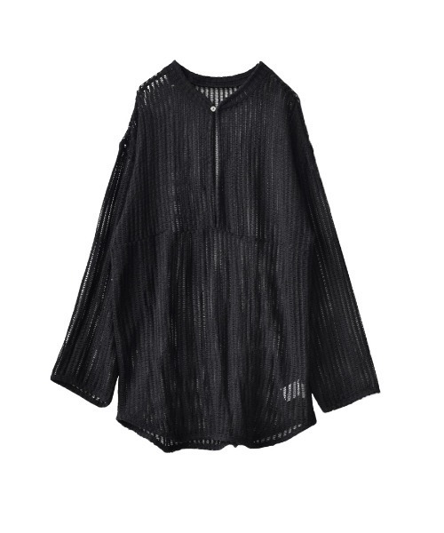 e-zakkamania stores（イーザッカマニアストアーズ）の「メッシュ ロングスリーブ プルオーバー（Tシャツ/カットソー・レディース・アイボリー/ブラック・M）」の17枚目の写真