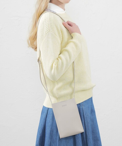 MACKINTOSH PHILOSOPHY（ﾏｯｷﾝﾄｯｼｭ ﾌｨﾛｿﾌｨｰ）の「スマホショルダーポーチ（ショルダーバッグ・レディース・ブラック/ブルー系その他3/ライトブルー/ベージュ・FREE）」の3枚目の写真