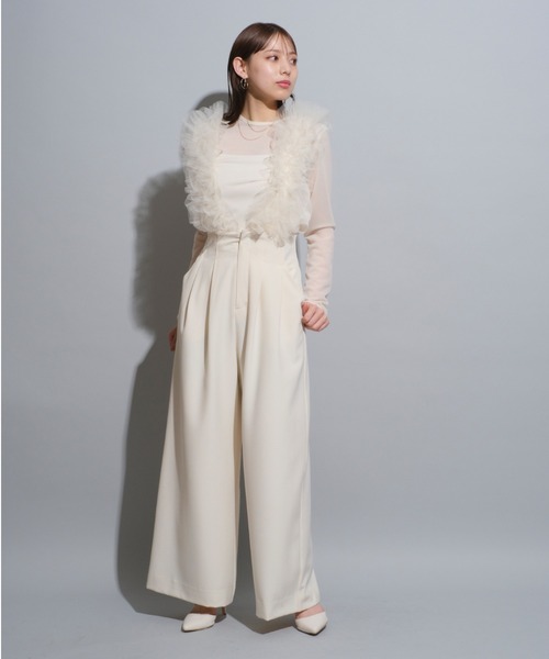 【Mystrada】チュールサスペパンツ 人気完売 美品 Mystrada チュールサスペパンツ｜Yahoo!フリマ
