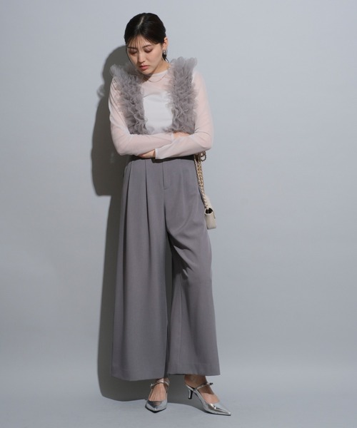 Mystrada(マイストラーダ)の「チュールサスペパンツ(その他パンツ・レディース・グレー/オフホワイト/ブラック・34/36/38)」の22枚目の写真