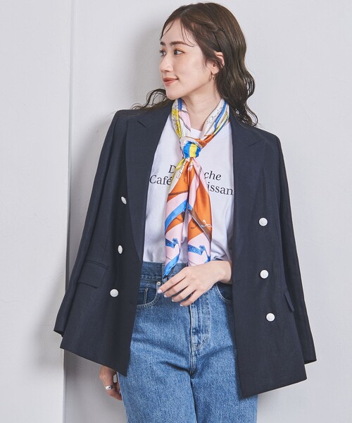 manipuri(マニプリ)の「<manipuri>シルク スカーフ L 24SS(バンダナ/スカーフ・レディース・ピンク/ターコイズブルー/イエロー/ケリー・FREE)」の14枚目の写真