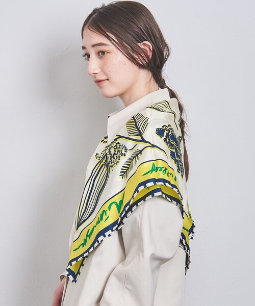 manipuri(マニプリ)の「<manipuri>シルク スカーフ L 24SS(バンダナ/スカーフ・レディース・ピンク/ターコイズブルー/イエロー/ケリー・FREE)」の5枚目の写真