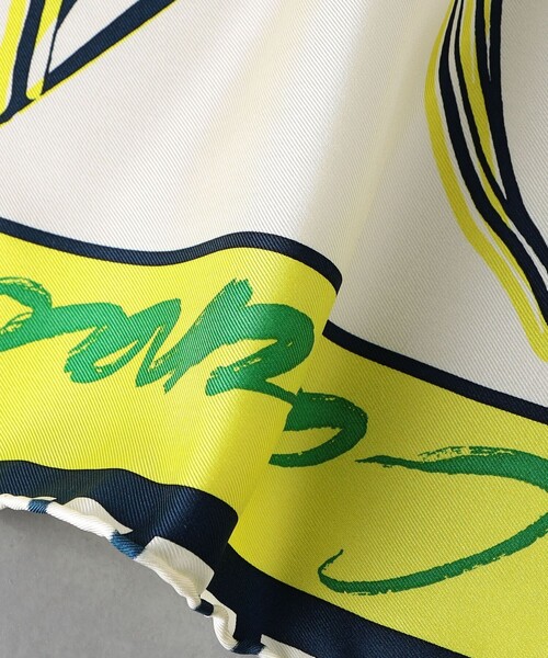 manipuri(マニプリ)の「<manipuri>シルク スカーフ L 24SS(バンダナ/スカーフ・レディース・ピンク/ターコイズブルー/イエロー/ケリー・FREE)」の20枚目の写真