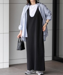 FORK&SPOON | FORK&SPOON　マシンウォッシャブルニットジャンパースカート(ワンピース)