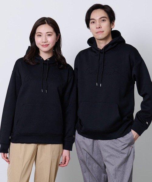 Arnold Palmer（アーノルドパーマー）の「ミラノリブ ポンチ シェア フーディ（パーカー・レディース・ブラック/アイボリー/ネイビー・XS/S/M/L/LL）」の3枚目の写真